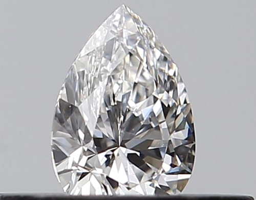 0.23 carat E-VS2 Natūralus Pear Deimantas (1)