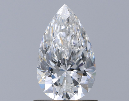 0.93 carat F-SI2 Natūralus Pear Deimantas (1)