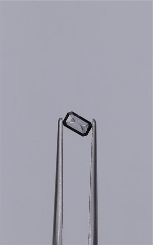 0.25 carat Fancy Black-VVS2 Natūralus Emerald Deimantas (1)