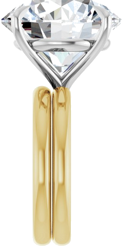 Sužadėtuvių Žiedas „Claw-Prong Solitaire“ 14k yellow/white gold Round 16mm (9)