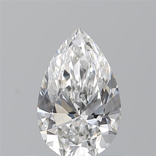 0.69 carat F-SI1 Natūralus Pear Deimantas (1)