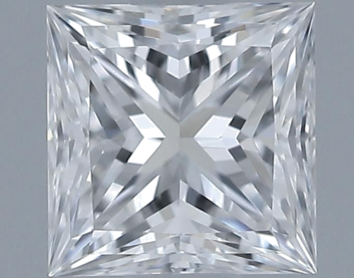 0.47 carat D-VVS2 Natūralus Princess Deimantas (1)