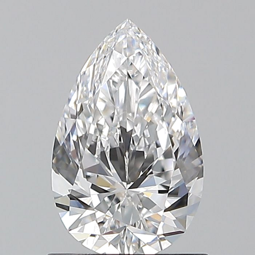 1.0 carat D-VVS2 Natūralus Pear Deimantas (1)