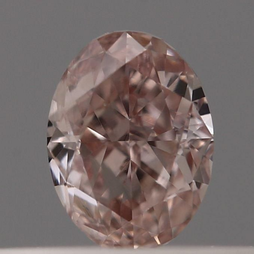 0.21 carat Fancy Orangey Pink-VS2 Natūralus Oval Deimantas (1)