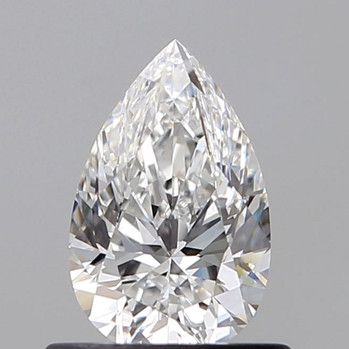 0.6 carat D-VVS2 Natūralus Pear Deimantas (1)