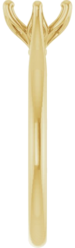 Sužadėtuvių Žiedas „Solitaire“ 585 Geltonojo Aukso Oval 7mm x 5mm (4)