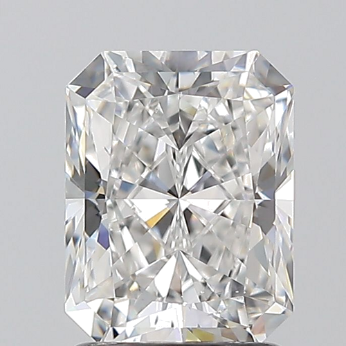 1.7 carat F-SI1 Natūralus Radiant Deimantas (1)