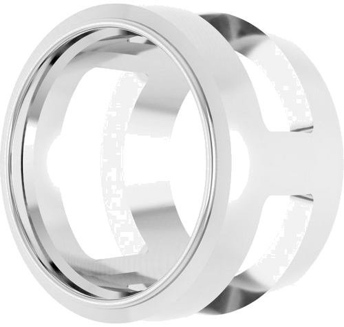 Pakabukas „Round Bezel-Set Slide“ 925 Sidabro Round 6.5mm (2)