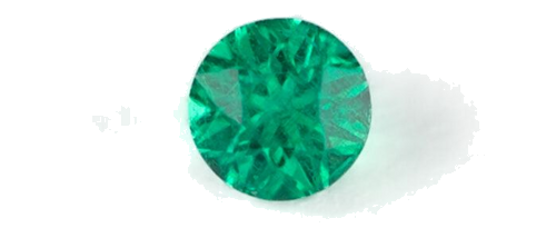 0.23 carat GREEN Round Smaragdas (1)