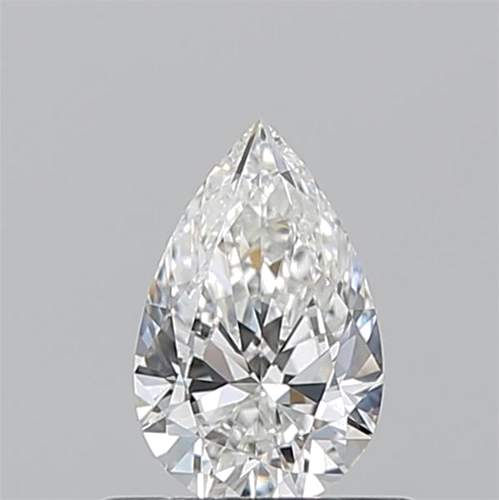 0.52 carat F-VVS2 Natūralus Pear Deimantas (1)