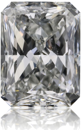 0.5 carat G-SI1 Natūralus Radiant Deimantas (1)
