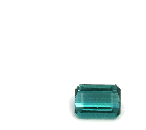 0.38 carat BLUE STEP cut Octagonal Tourmaline (1)