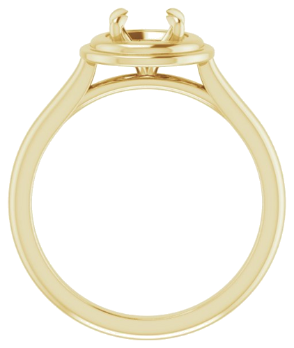 14K Yellow 5.8 mm Round Solitaire Engagement Ring Mounting (2)