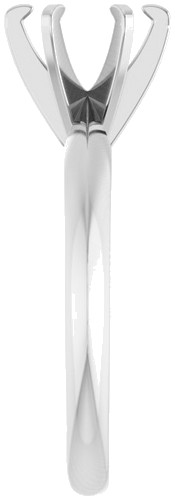 Sužadėtuvių Žiedas „Solitaire“ 585 Baltojo Aukso Round 7mm (4)