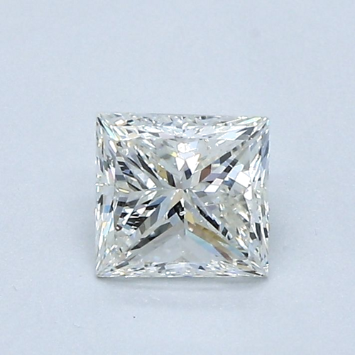 0.7 carat I-SI2 Natūralus Princess Deimantas (1)
