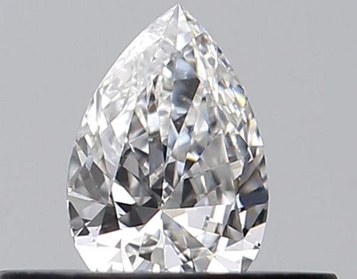 0.23 carat F-VVS1 Natūralus Pear Deimantas (1)