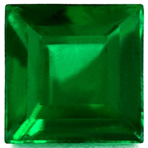 0.39 carat GREEN Square Smaragdas (1)
