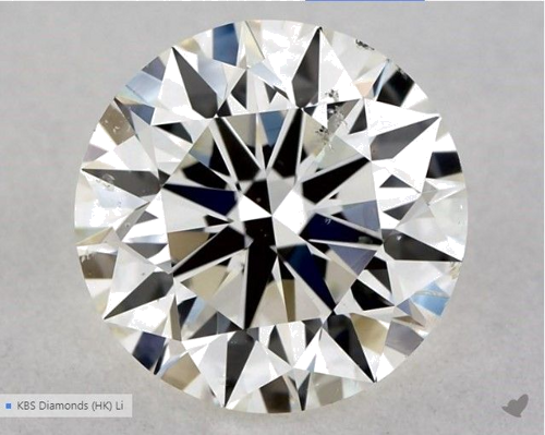 1.05 carat J-SI2 Excellent cut Natūralus Round Deimantas (1)