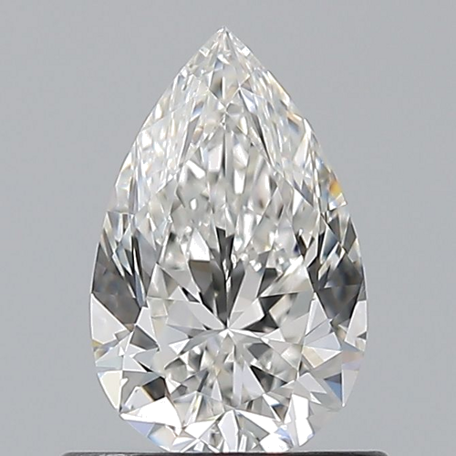0.7 carat F-VVS1 Natūralus Pear Deimantas (1)