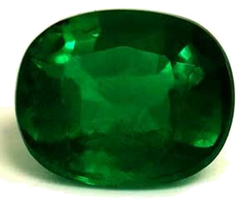 0.45 carat GREEN Cushion Smaragdas (1)