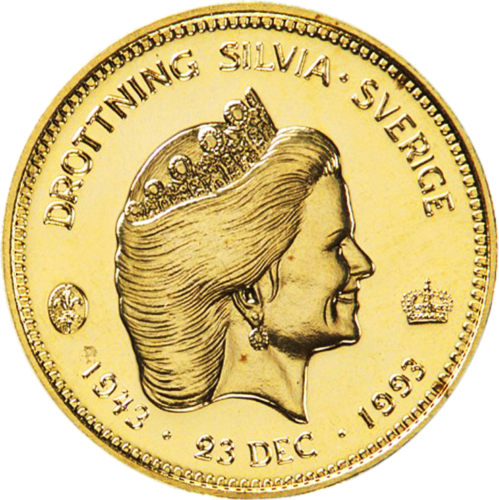1000 kronor Queen Silvia 1993 Sweden gold coin (1)