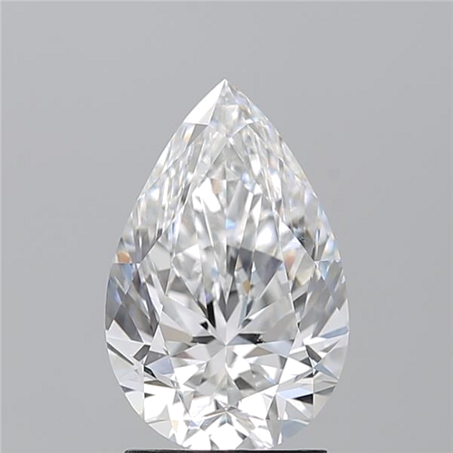 2.2 carat F-VS2 Natūralus Pear Deimantas (1)