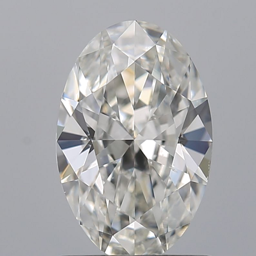 1.0 carat G-SI1 Natūralus Oval Deimantas (1)