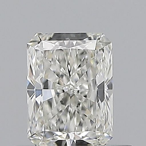 0.51 carat H-VVS1 Natūralus Radiant Deimantas (1)