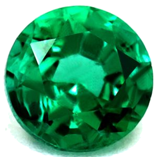 0.39 carat GREEN Round Smaragdas (1)