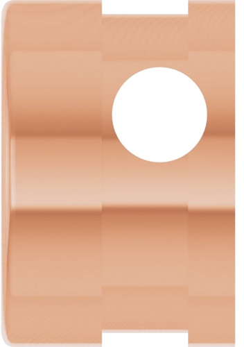 14K Rose 6.2 mm Round Bezel-Set Slide Pendant Mounting (3)