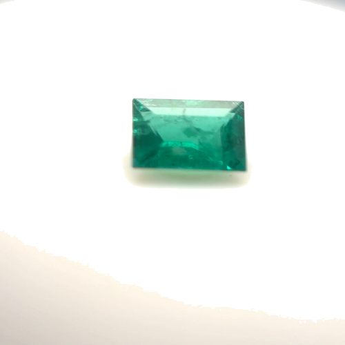 0.47 carat GREEN Baguette Smaragdas (1)