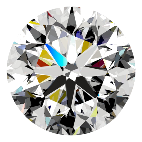 0.5 carat D-VS2 Very Good cut Natūralus Round Deimantas (1)