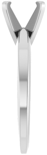 14K White 7 mm Round Solitaire Engagement Ring Mounting (4)