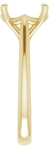 Sužadėtuvių Žiedas „Solitaire“ 585 Geltonojo Aukso Cushion 9mm (4)