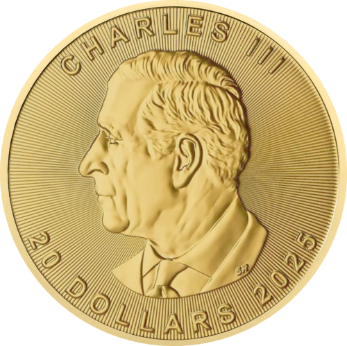 1/2 oz Kļavu lapa 2025 Kanāda Zelta monēta (2)