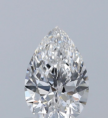 0.55 carat F-VVS2 Natūralus Pear Deimantas (1)