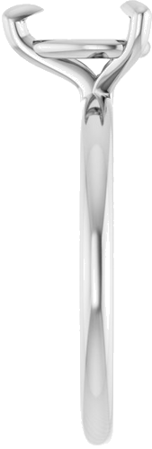 Sužadėtuvių Žiedas „Solitaire“ 585 Baltojo Aukso Pear Shape 8mm x 6mm (4)