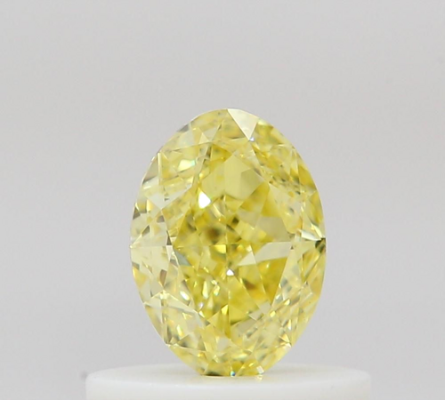 0.53 carat Fancy Intense Yellow-VS1 Natūralus Oval Deimantas (1)