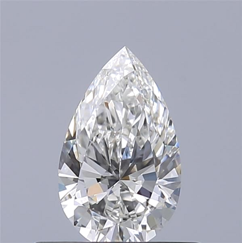 0.42 carat F-VVS1 Natūralus Pear Deimantas (1)