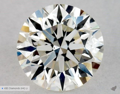 0.5 carat H-VS2 Excellent cut Natūralus Round Deimantas (1)