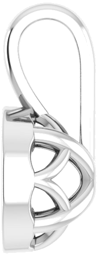 Pakabukas „Solitaire“ 585 Baltojo Aukso Round 5.5mm (3)