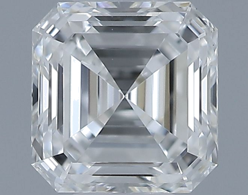 0.53 carat F-VS1 Natūralus Asscher Deimantas (1)