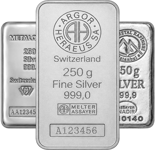 250 g sudraba stienis (dažādi ražotāji) (1)