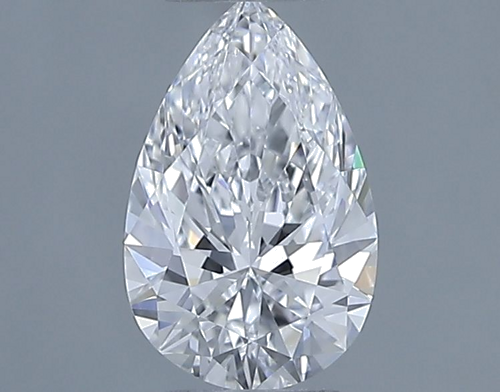 0.61 carat D-VVS2 Natūralus Pear Deimantas (1)
