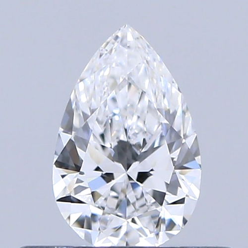 0.32 carat D-VVS2 Natūralus Pear Deimantas (1)