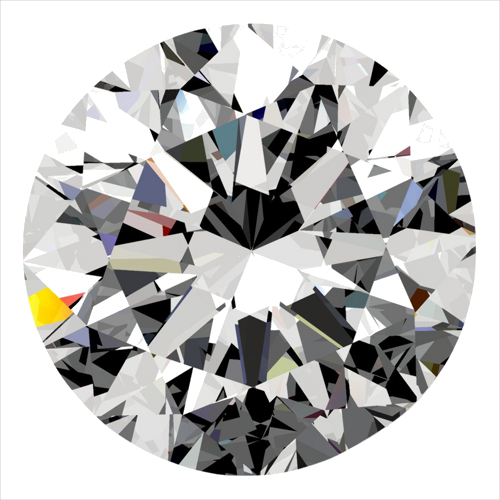 0.5 carat G-SI1 Very Good cut Natūralus Round Deimantas (1)