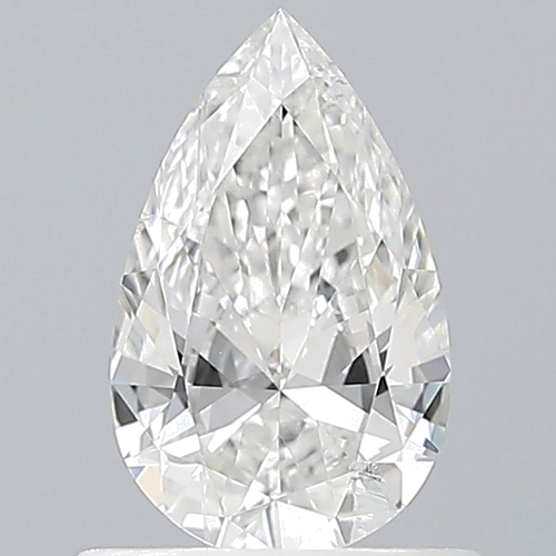 0.56 carat F-SI2 Natūralus Pear Deimantas (1)