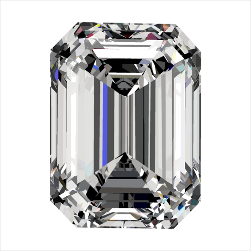 0.36 carat F-VS2 Natūralus Emerald Deimantas (1)