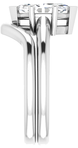10K White 10x5 mm Marquise Solitaire Engagement Ring Mounting (9)