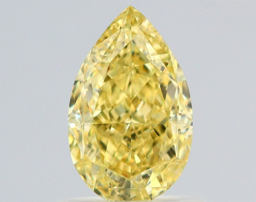 1.01 carat Fancy Intense Yellow-VS1 Natūralus Pear Deimantas (1)